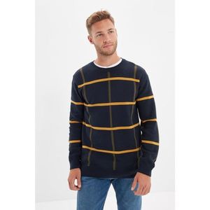 Trendyol Navy Blue Men's Crew Neck Regular Fit Knitwear Sweater vyobraziť