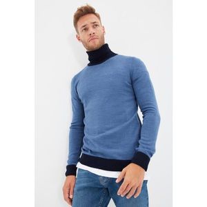 Trendyol Indigo Men's Turtleneck Slim Fit Knitwear Sweater vyobraziť