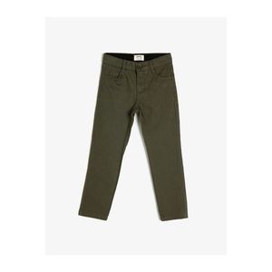 Koton Boy Green 100% Cotton Pocket Trousers vyobraziť