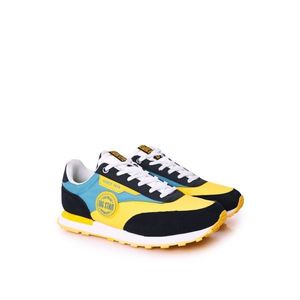 Men's Sport Shoes Memory Foam Big Star HH174249 Yellow-Blue vyobraziť