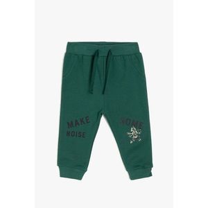 Koton Baby Boy Green Letter Printed Sweatpants vyobraziť