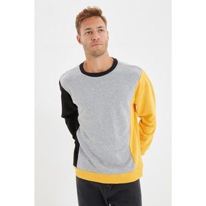 Trendyol Gray Men's Regular Fit Sweatshirt vyobraziť