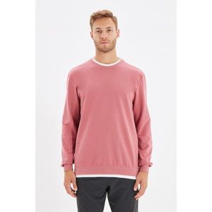 Trendyol Dried Rose Men's Basic Regular Fit Sweatshirt vyobraziť