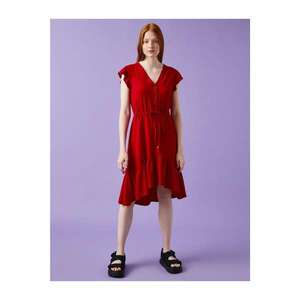 Koton Women's Red Strapless Dress vyobraziť