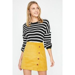 Koton Women's Yellow Button Detailed Skirt vyobraziť