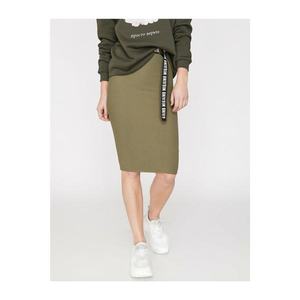 Koton Women's Green Slim Fit Skirt vyobraziť
