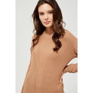Cable-knit sweater - beige vyobraziť