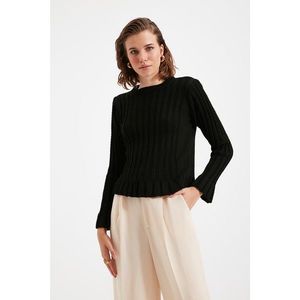 Trendyol Black Hair Knitted Knitwear Sweater vyobraziť