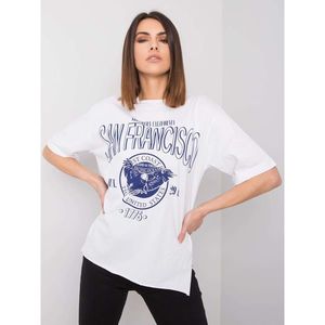 RUE PARIS White women's cotton t-shirt vyobraziť