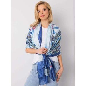 Blue scarf with prints vyobraziť