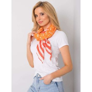 Orange and red scarf with patterns vyobraziť