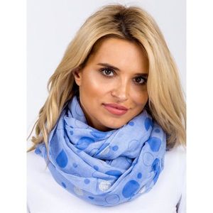 Blue scarf with polka dots vyobraziť