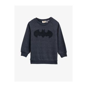 Koton Boys Navy Blue Batman Licensed Embroidered Long Sleeve Sweatshirt vyobraziť