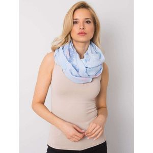 Blue scarf with decorative print vyobraziť
