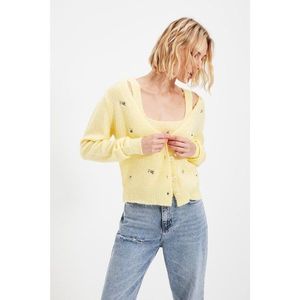 Trendyol Yellow Embroidered 2-pack Knitwear Cardigan vyobraziť