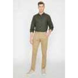 Koton Men's Ecru Normal Waist Slim Fit Pocket Detailed Trousers vyobraziť