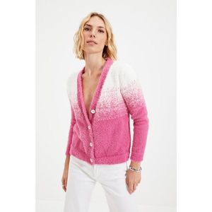 Trendyol Pink Beard Yarn Knitwear Cardigan vyobraziť