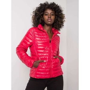 Red quilted jacket vyobraziť