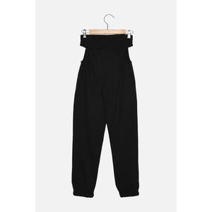 Trendyol Black Cut Out Detailed Knitted Sweatpants vyobraziť