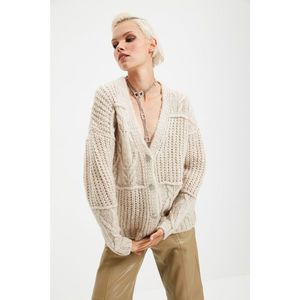 Trendyol Stone Button Detailed Knitwear Cardigan vyobraziť