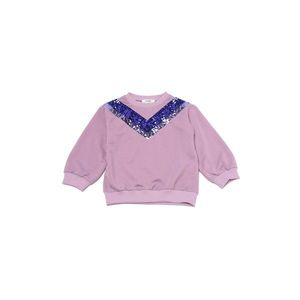 Trendyol Lilac Sequined Girl Knitted Slim Sweatshirt vyobraziť