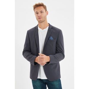 Trendyol Gray Men's Blazer Textured Jacket vyobraziť