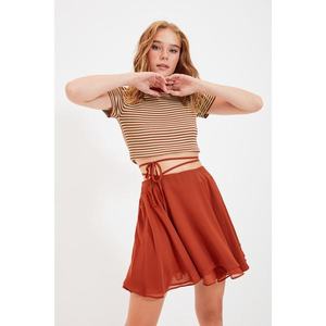 Trendyol Tile Belted Skirt vyobraziť