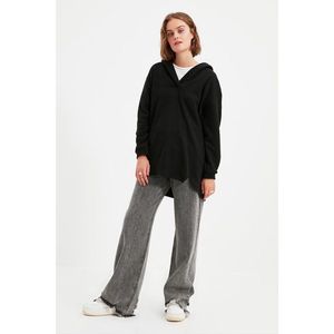 Trendyol Black Knitted Sweatshirt vyobraziť
