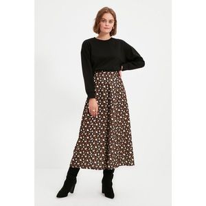 Trendyol Black Knitted Skirt vyobraziť