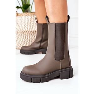 Insulated Chelsea Boots Army Green Must Have vyobraziť