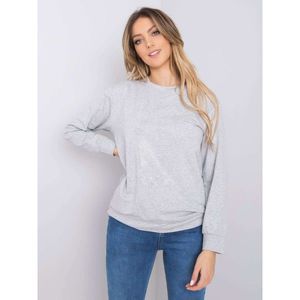 Gray women's sweatshirt with an application vyobraziť