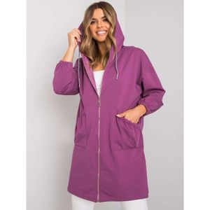 Purple long zip sweatshirt vyobraziť