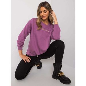 Ladies' purple sweatshirt without a hood vyobraziť