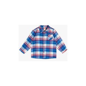 Koton Navy Blue Kids Checkered Shirt vyobraziť