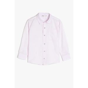Koton Pink Boy's Classic Collar Shirt vyobraziť