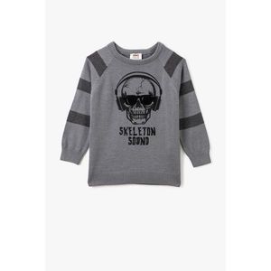 Koton Boy Crew Neck Printed Long Sleeve Knitwear Sweater vyobraziť