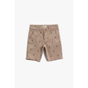 Koton Boy Patterned Beige Shorts 1ykb46297ow vyobraziť