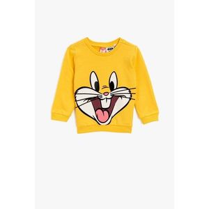 Koton Baby Boy Yellow Bugs Bunny Licensed Printed Sweatshirt vyobraziť