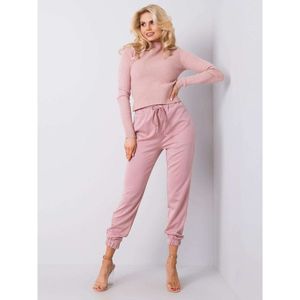 Dusty pink pants with drawstrings vyobraziť