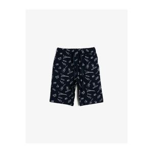 Koton Boys Navy Blue Patterned Shorts & Bermuda vyobraziť