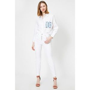Koton Women's White Jeans vyobraziť