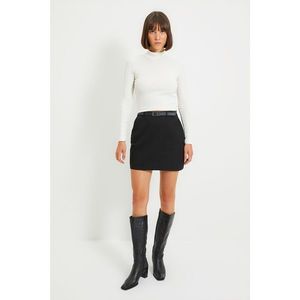 Trendyol Black Belted Skirt vyobraziť