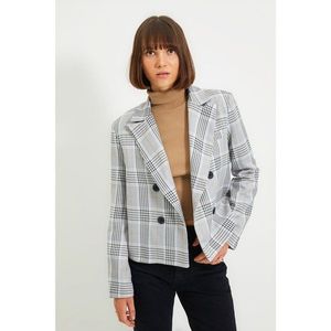 Trendyol Gray Button Detailed Jacket vyobraziť