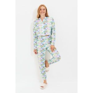 Trendyol Multi Color Zipper Knitted Pajamas Set vyobraziť