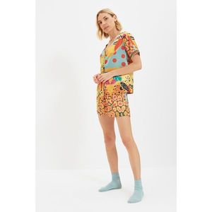 Trendyol Multicolored Mix Patterned Satin Pajamas Set vyobraziť