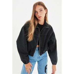 Trendyol Black Bomber Denim Jacket vyobraziť