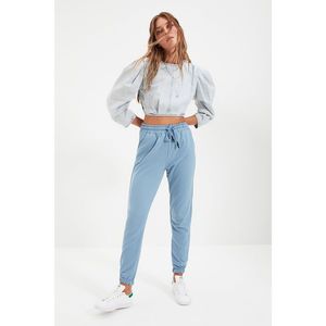 Trendyol Light Blue Pocket Basic Jogger Knitted Sweatpants vyobraziť