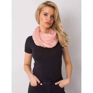 Dusty pink polka dot scarf with an application vyobraziť