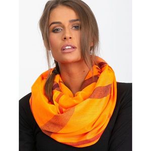 Fluo orange plaid pattern scarf vyobraziť