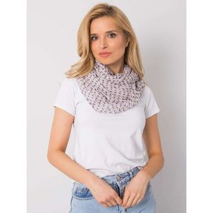 Women's light gray scarf with a print of hearts vyobraziť